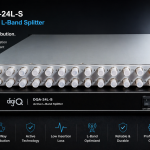 DigiQ DQA-24L-S 24 Way Active Splitter 950-2150 MHz | Zero Loss RF Satellite Signal Amplifier | LNB Power Control | SMATV Cable TV Distributor BD