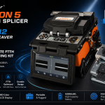 TriBrer Lemon 5 Fusion Splicer + CLV-N2 Fiber Cleaver Combo | FTTH Fiber Splicing Machine Kit | High Precision Splicer Set